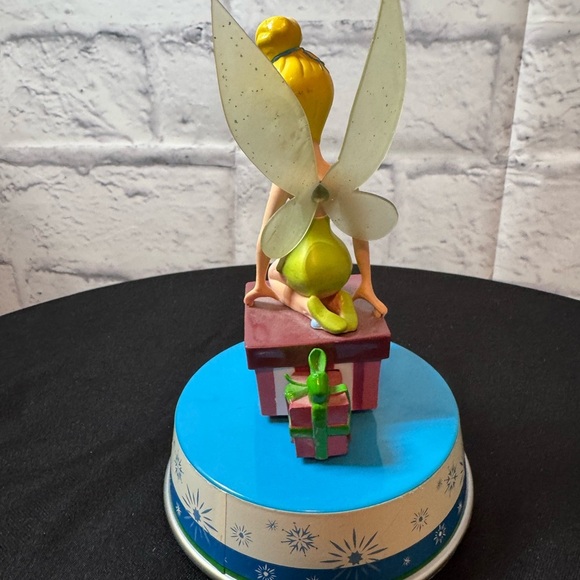 Vintage Tinker Bell Cake Topper with Lime Green Dress and Blue Accents - Picture 3 of 5